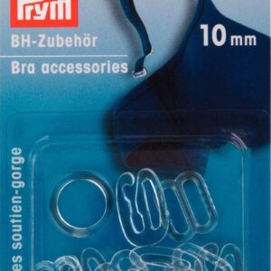 Accessoires soutien-gorge, 10mm, transparent, 10 pièces