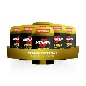 MENNEN COVERMAX Anti transpirant homme 72H stick large sans alcool - Lot de 6