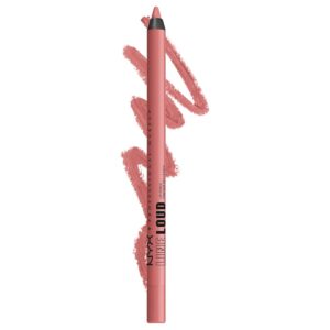 NYX Professional Makeup Crayon à Lèvres Mat, Sans transfert, Waterproof, Sans Bavure, Longue Tenue, Formule Vegan, Line Loud, Born to Hustle (04)