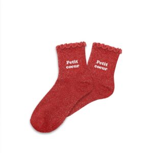STC Chaussettes paillettes enfant petit coeur 3-6ans fille