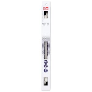Prym 190 313 Single-Point Ergonomic Knitting Needle 10mm/30cm, White, One Size