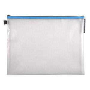 Exacompta - Réf. 34160E - 1 pochette avec fermeture éclair ZIP - En polypro souple et résistant pour ranger des fournitures, accessoires de beauté - Format à classer A3 - 5 couleurs aléatoires