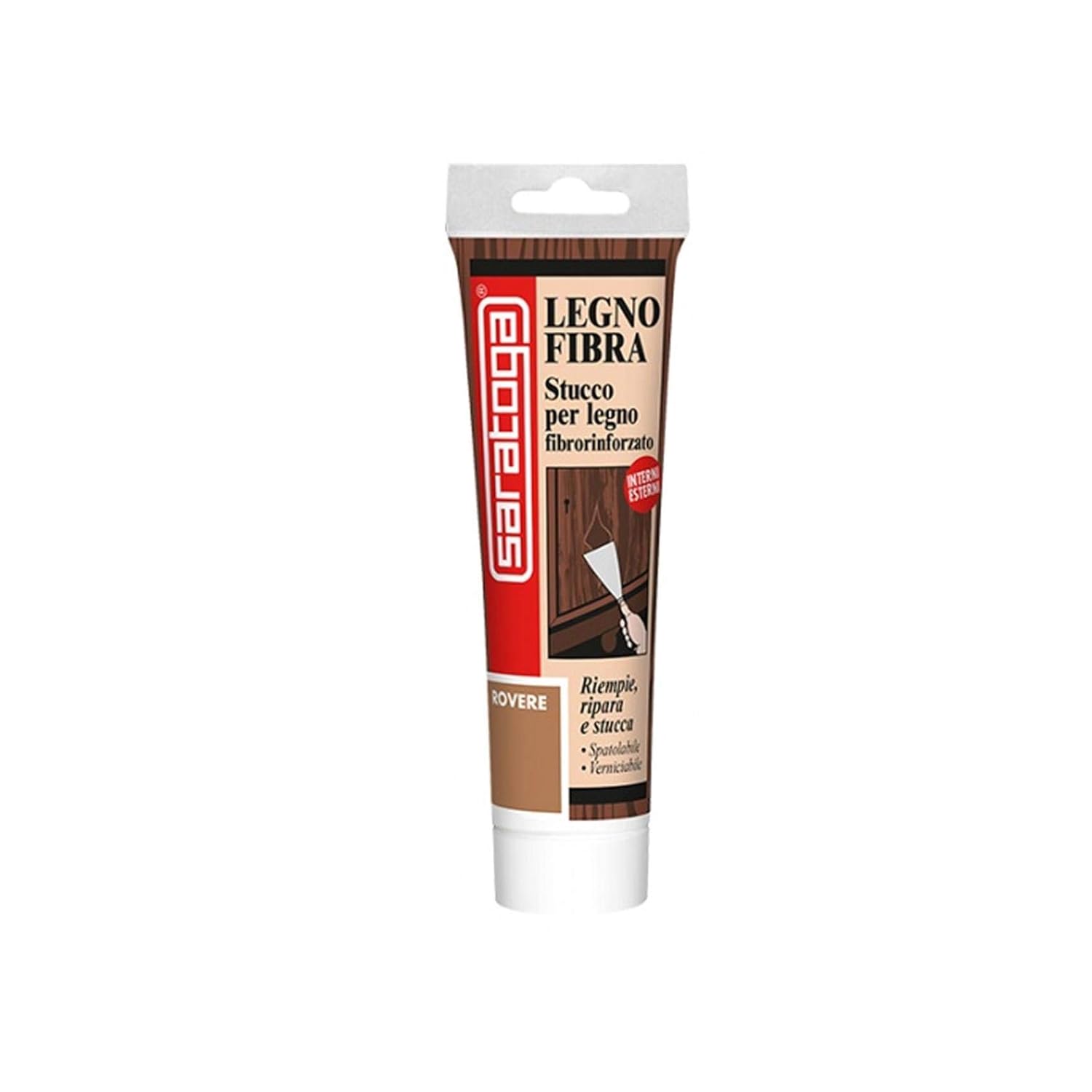 Mastic pour bois fibre-renforcé en pâte inodore 125 ml – différentes couleurs (chêne)