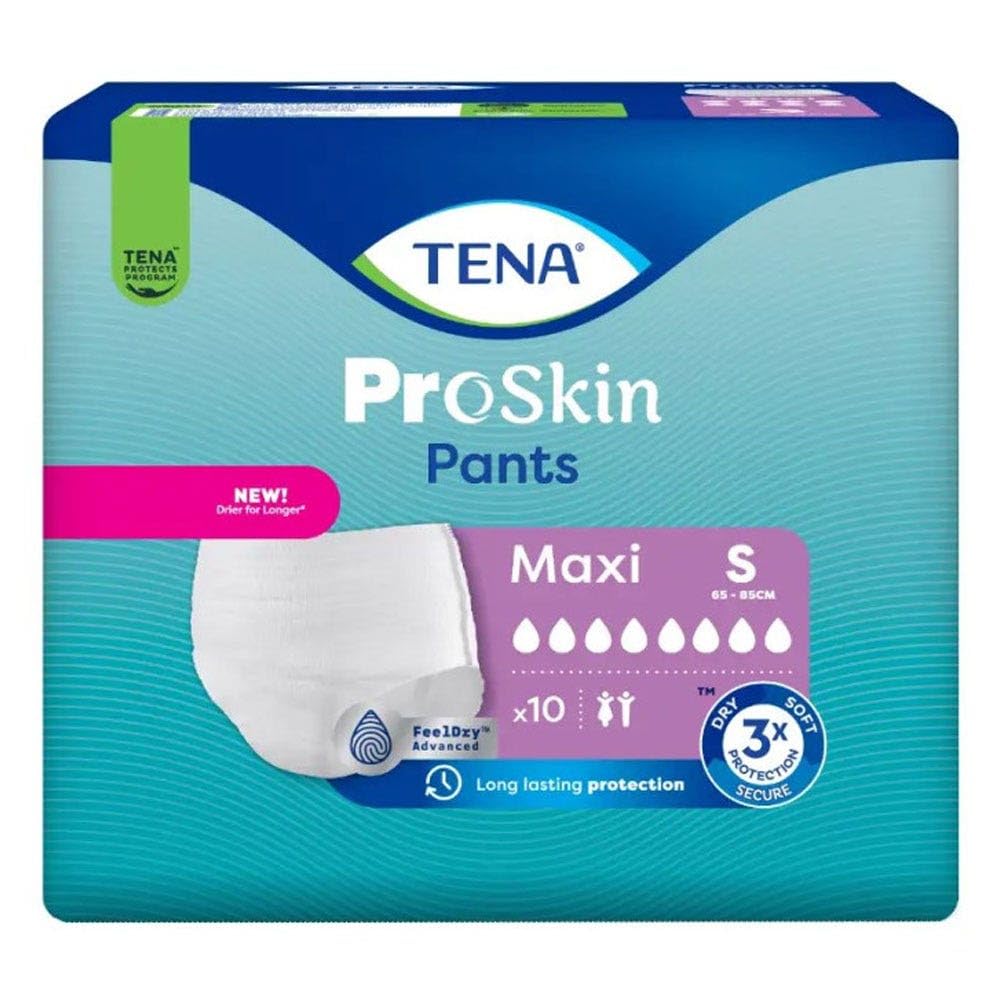 Tena Proskin Maxi Pants Culottes Absorbantes Fuites Urinaires Taille S 65-85cm x10
