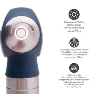 Alternative view of SPENGLER Smartled 5500, Otoscope de Diagnostic Médical, Technologie LED et Fibre Optique, Ultra-Lumineux, Rendu des Couleurs Parfait (Myrtille)