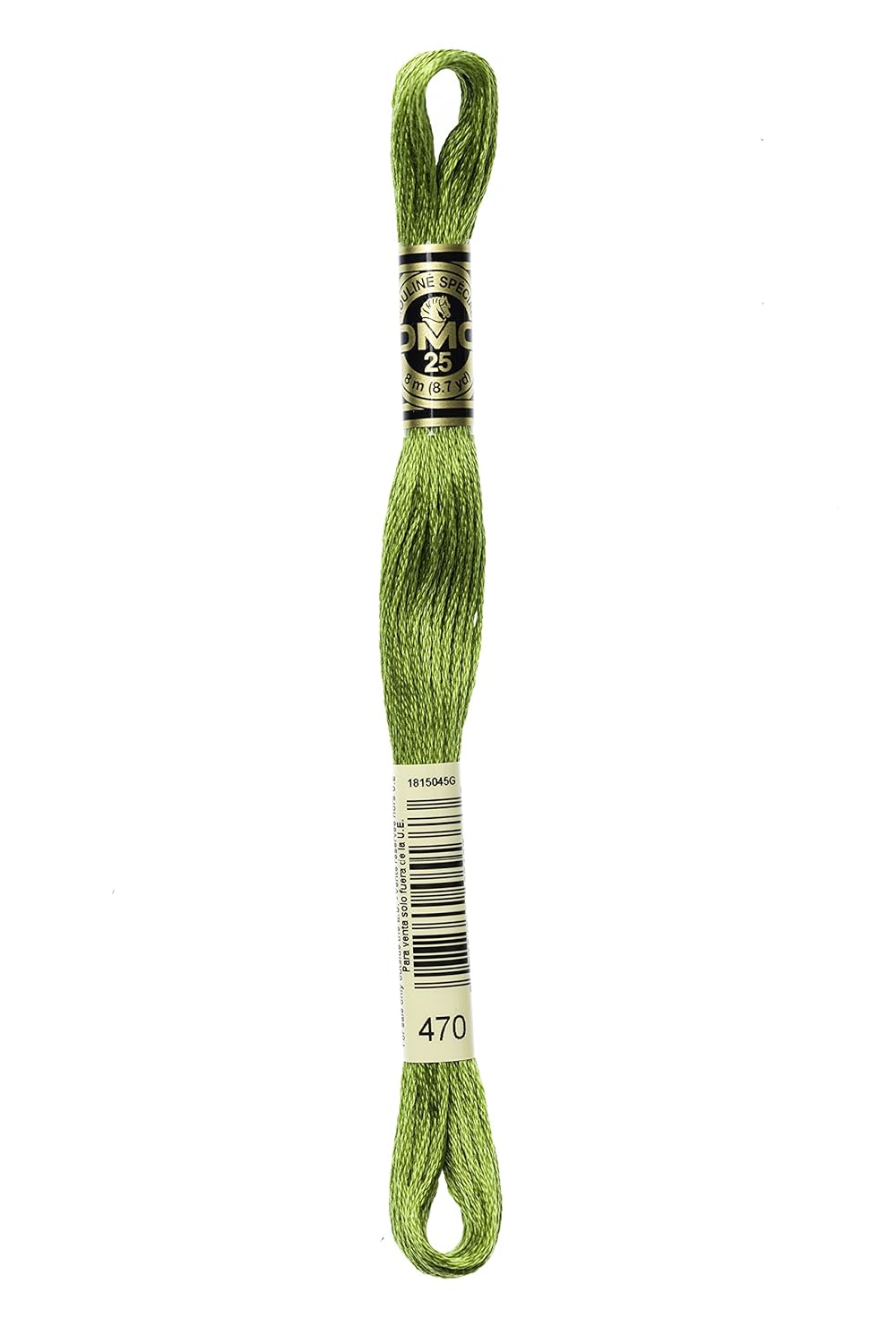 DMC Fil à broder de 8 m, couleurs variées, Tissu, Couleur 470, 8.7-Yards