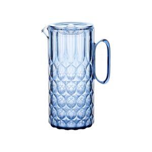 Guzzini - Vanity, Carafe avec couvercle, bleu denim, en Bio-based SAN et Bio-based SMMA - EAU