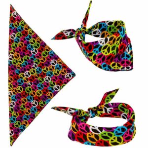 W WIDMANN MILANO Party Fashion - Bandana, 55 x 55 cm, foulard, écharpe, accessoire pour costumes