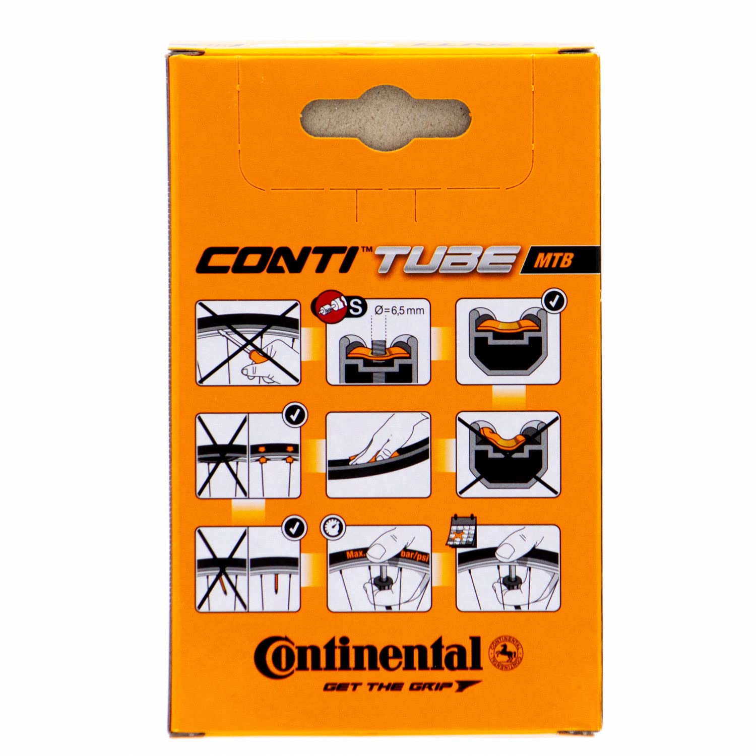 Continental ' Chambre à air Presta Valve VTT unisexe 42 mm Noir, 27,5 x 1,75 2,5 pouces/42 – Image 5