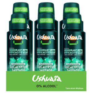 Ushuaia Atomiseur Homme Eucalyptus Sauvage - Lot de 6