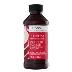 Lorann Huiles Boulangerie émulsions saveur Naturelle et Artificielle 4oz-Red gâteau en Velours, d'autres, Multicolore