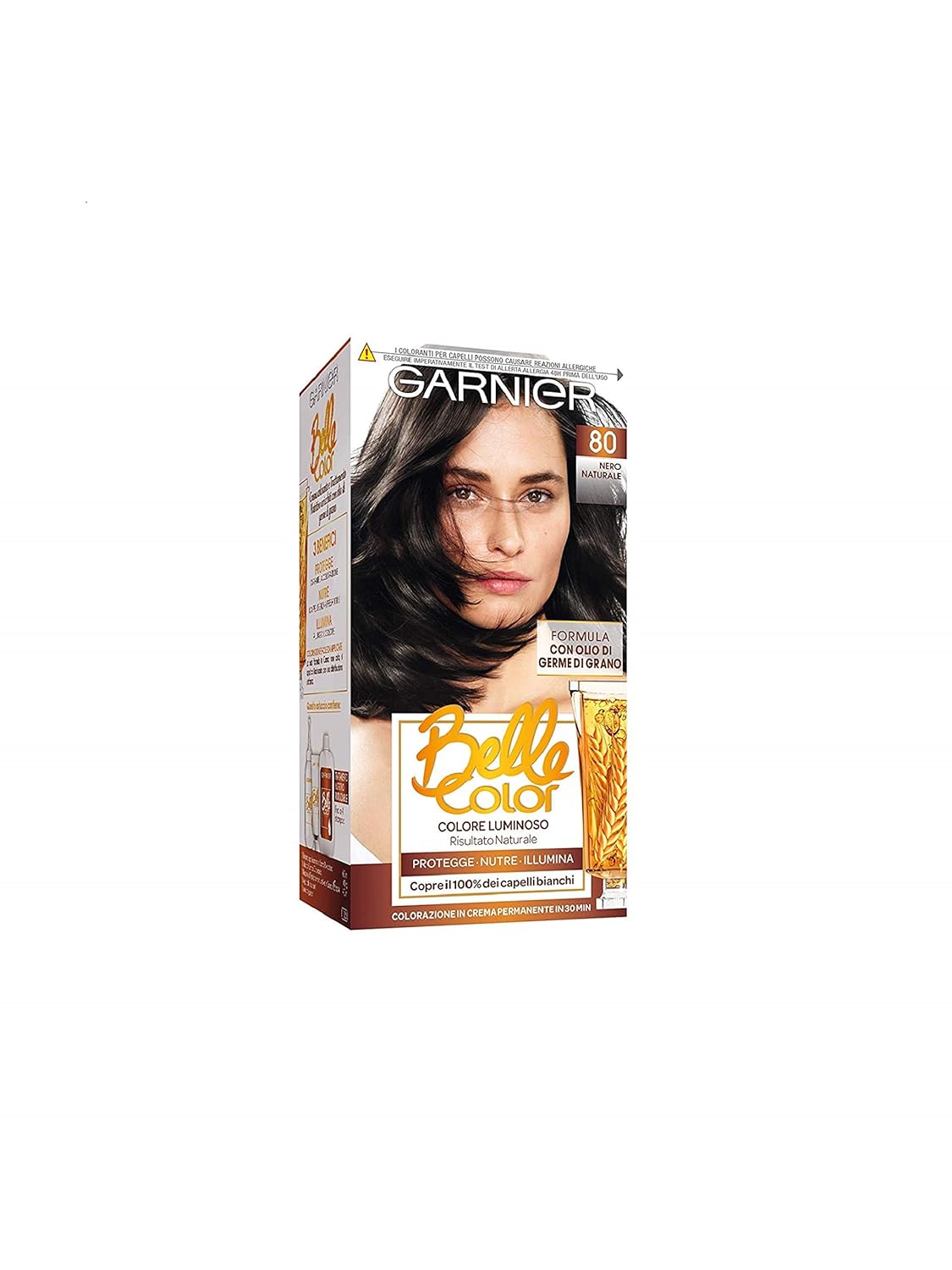 Garnier Coloration N°24 Châtain Foncé Naturel - Lot de 2