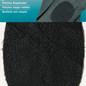 Prym Patches Nappa Leather for Sewing on 14x10 cm Dark Grey