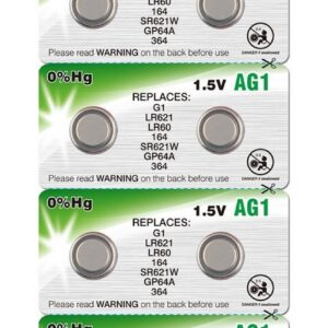 AGI Camelion Pile Bouton alcaline AG1/LR60/LR621/364