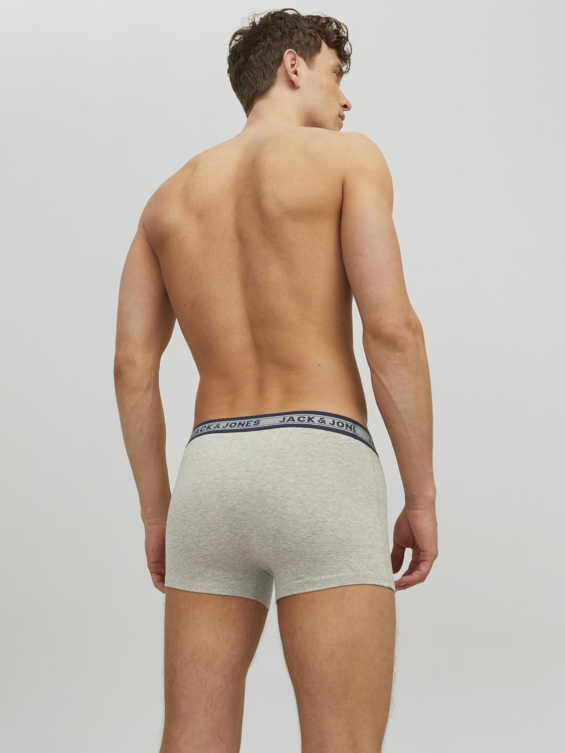 Jack & Jones Homme Jacoliver Trunks 5 Pack Cale on boxeur, Dark Grey Melange, L EU – Image 5