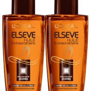L'Oréal Paris Elseve Huile Extraordinaire pour Cheveux Très Secs 100 ml - Lot de 2