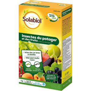 Traitement Insectes du Potager et des Fruits - Bacillus thuringiensis - Efficace contre les Larves et Chenilles