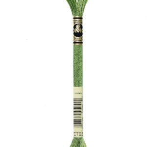 DMC 317W-E703 Fil à broder en polyester Vert émeraude clair 8 m