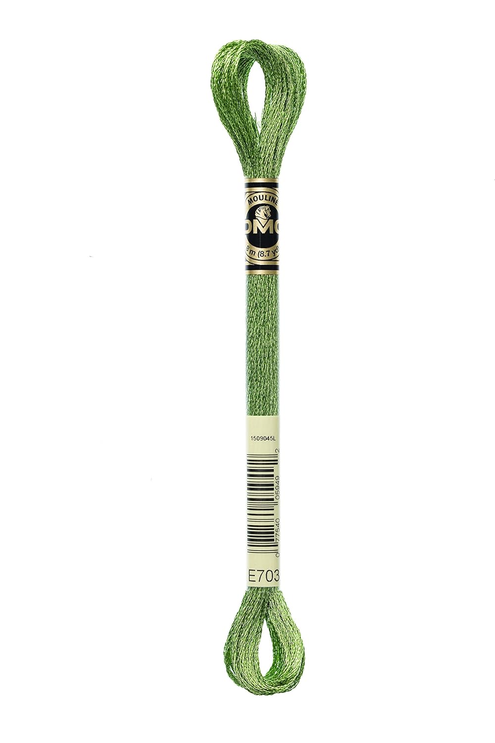 DMC 317W-E703 Fil à broder en polyester Vert émeraude clair 8 m