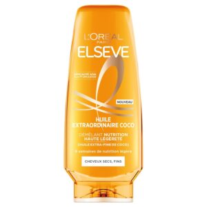 L'Oréal Paris Elseve Huile Extraordinaire Après-Shampooing Nutrition Haute Légèreté à l'Huile Extra-Fine de Coco 200ml