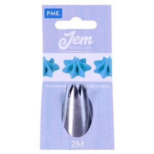 JEM NZ2M Douille Etoile Moyenne Ouverte, Acier Inoxydable, Argent, 2 x 2 x 3.5 cmNZ2M