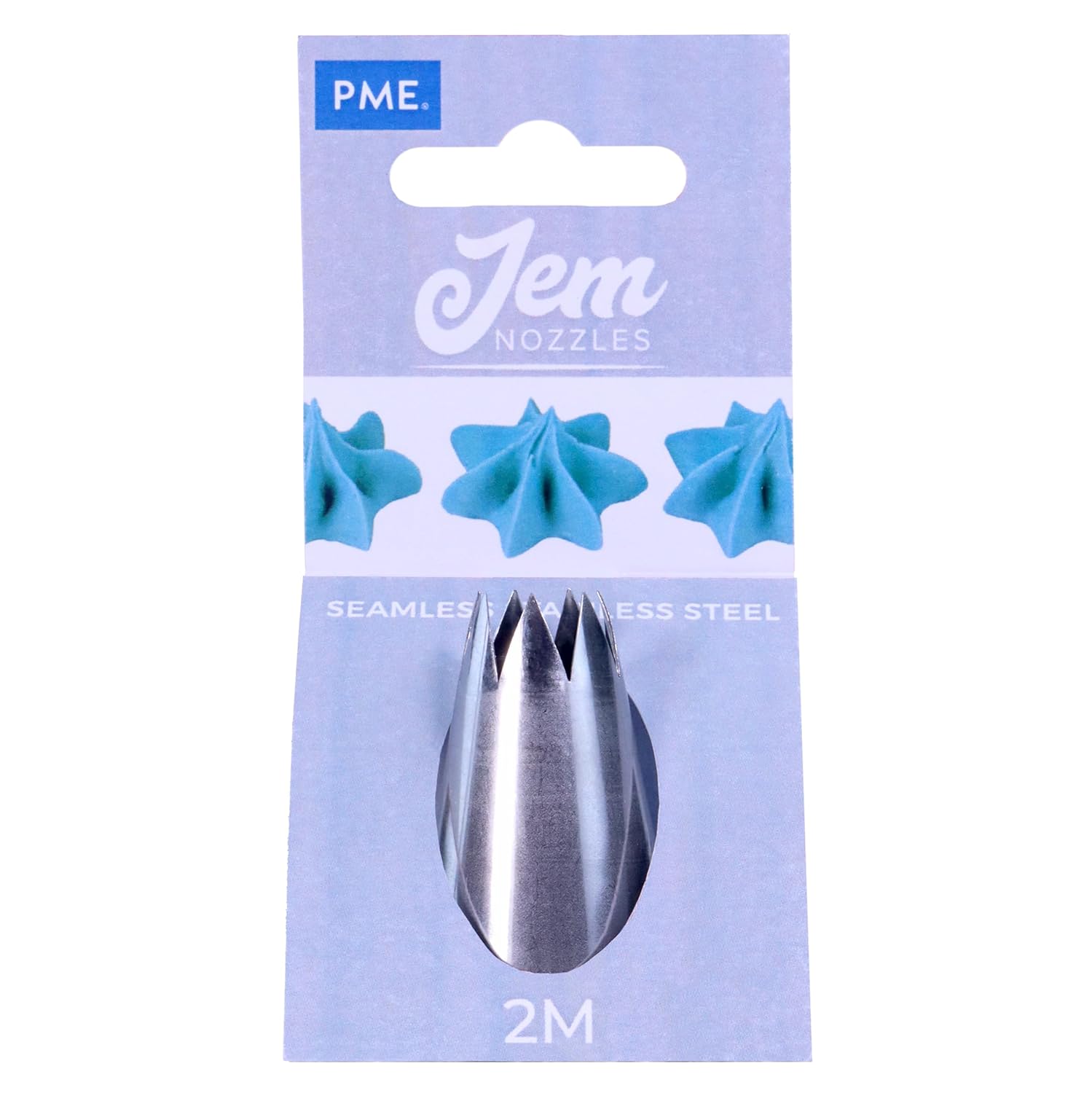 JEM NZ2M Douille Etoile Moyenne Ouverte, Acier Inoxydable, Argent, 2 x 2 x 3.5 cmNZ2M