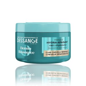 DESSANGE - Masque Cheveux Hydra-Apaisant Dermo Ressource - Formule Enrichie En Algues & Niacinamide Pure - Apaise & Hydrate - Cuir Chevelu Sensible & Cheveux Déshydratés - 280ml
