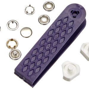 Prym 390120 Bouton Pression sans Couture « Jersey », Capuchon Lisse, 10mm, argenté