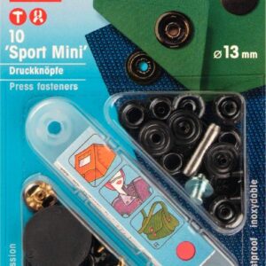 Prym 390502 Bouton pression sans couture « Sport Mini », 13mm, bruni