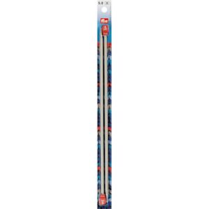 Prym Jackenstricknadeln Alu 30 cm 5,00 mm Grau Ferri da Maglia per Giacca, Alluminio, Grigio, 5,0 mm