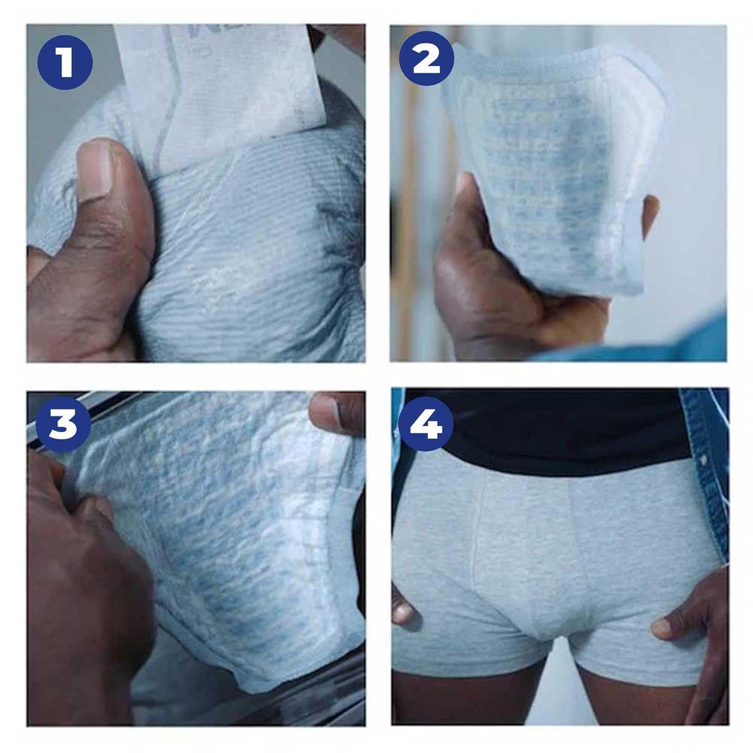 TENA Lot de 4 paquets de 96 protections d'incontinence pour homme Niveau 1 – Image 3