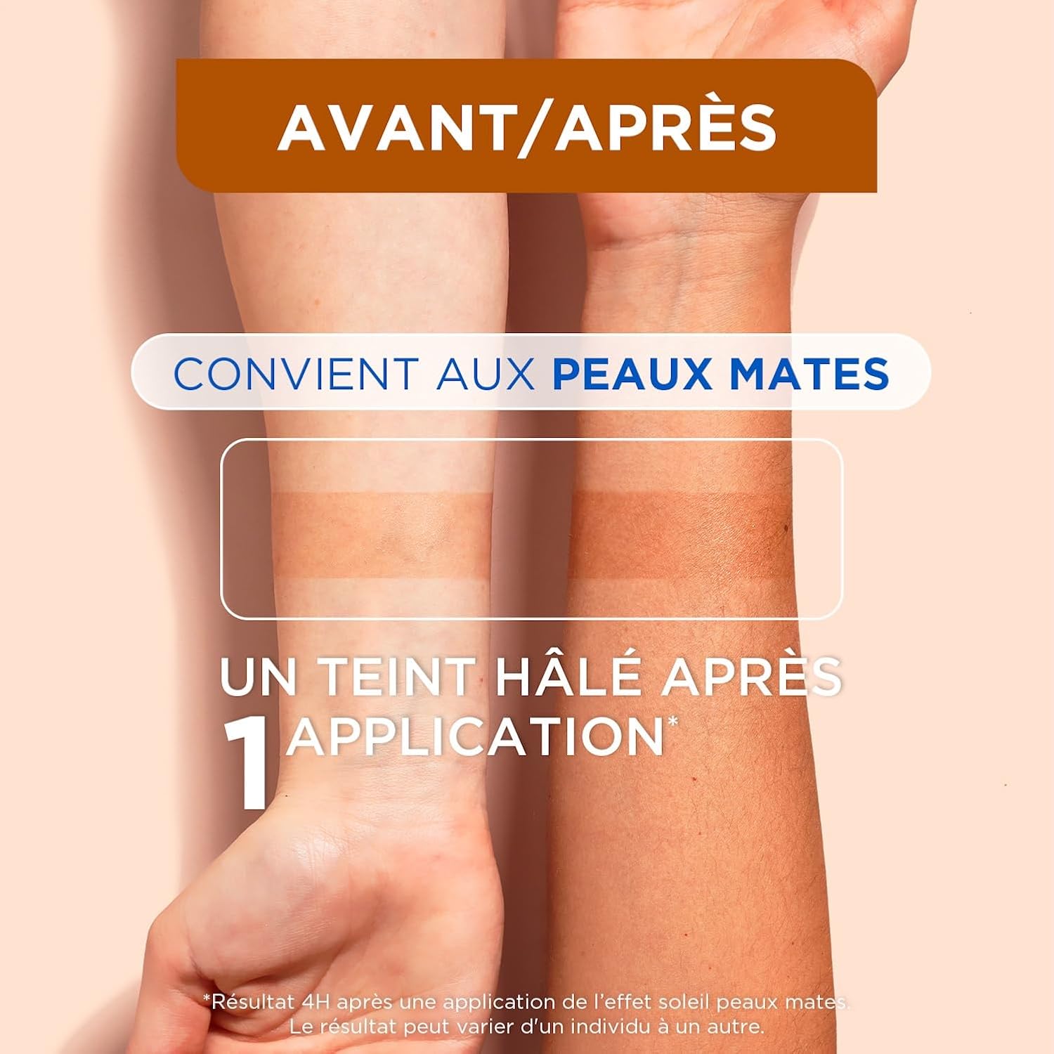 Mixa - Lot de 2 Autobronzant - Lait Corps Effet Soleil peaux mates 250ml - Hâle Doré Naturel Progressif et Uniforme – Image 5