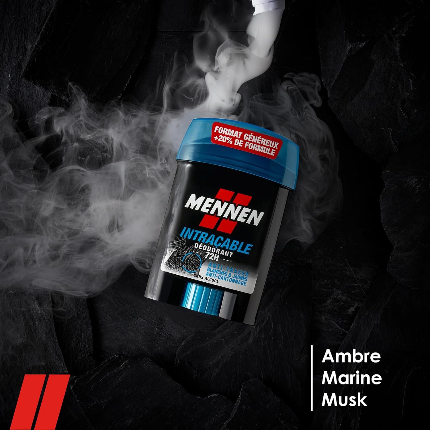 Mennen - INTRAÇABLE Deodorant Homme 72H - Stick Large - Sans Alcool - Sans Parfum - 50ml – Image 2