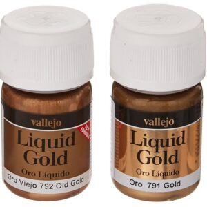 VALLEJO Model Color — Lot de 4 flacons de couleur or liquide