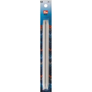 Prym Point mousse KST 20 cm 5,50 mm des Aiguilles à Tricoter, Plastique, Gris, 5,5 mm