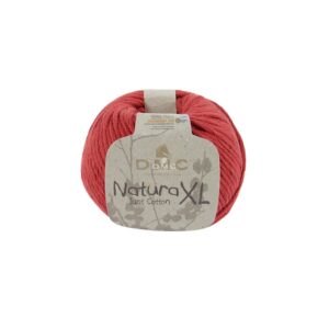 DMC - Natura XL - Pelote de fil à tricoter et à crocheter | 100% coton - Idéal pour déco, accessoires et vêtements | 100 g - 75 m | 23 coloris