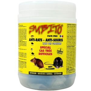 Raticide Professionnel Puissant 150g - Élimination Rapide des Rats et Souris – Appât/Poison Haute Appétence Foudroyant - Utilisation Intérieure et Extérieure - Anti Rongeur/ Mort aux rats Efficace