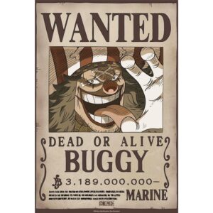 GB eye – Poster ONE PIECE Wanted (WANTED Buggy)