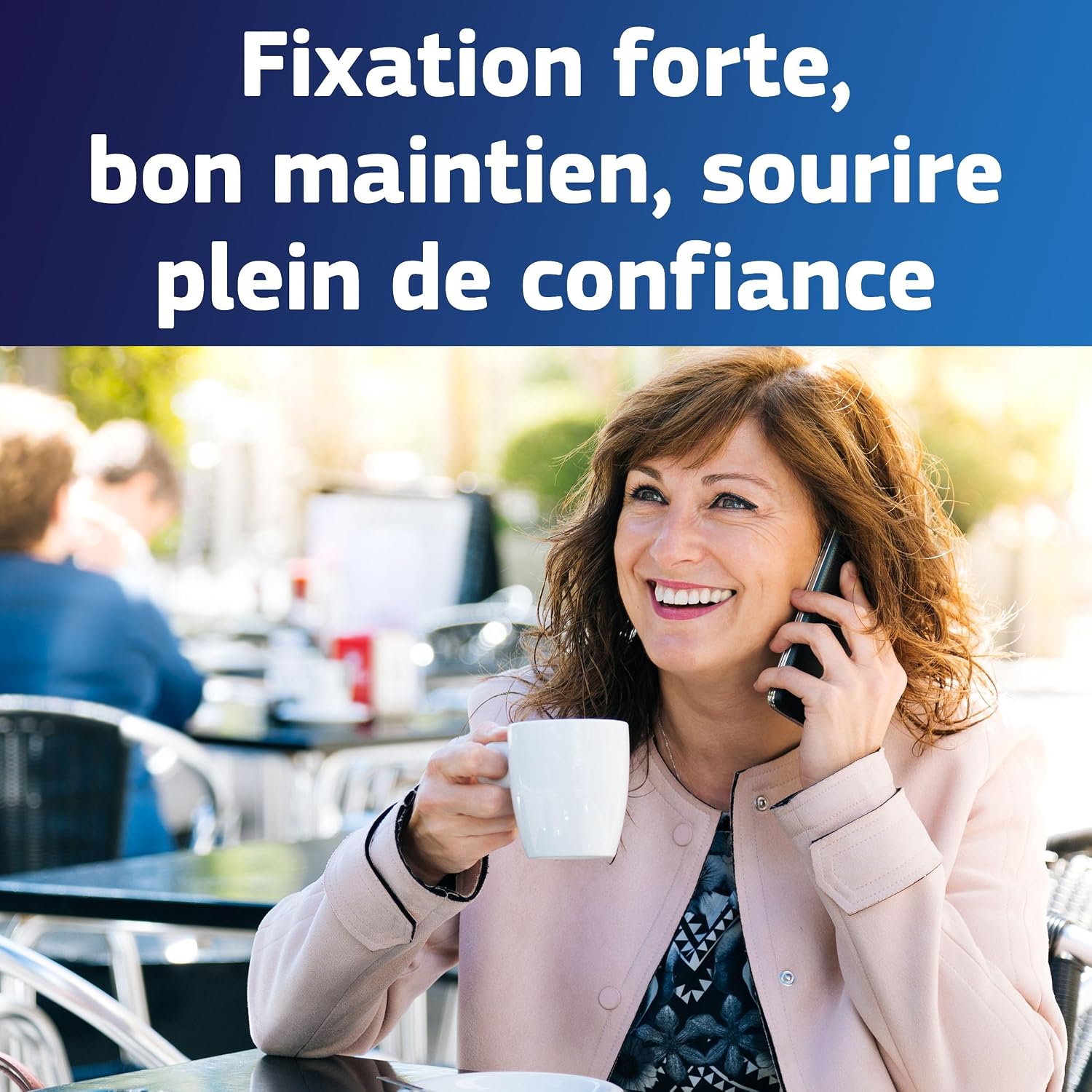 Fixodent Pro Plus La Meilleure Technologie Antibactérienne Crème Adhésive Pour Prothèses Dentaires 57G – Image 3