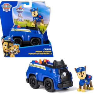 Paw Patrol - Pat Patrouille - Véhicule Figurine Chase - Voiture Figurine À Collectionner - Pat Patrouille Véhicule - Plastique Recyclé - Voiture Enfant - Jouet Enfant 3 Ans Et +