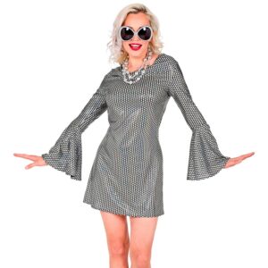 W WIDMANN MILANO Party Fashion - Costume Groovy Style années 70, Robe, Hippie, Costumes de carnaval