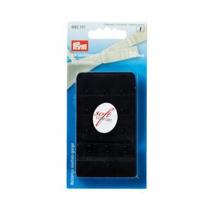 Rallonge attache de soutien-gorge soft 3 x 3 agrafes 50 mm noir