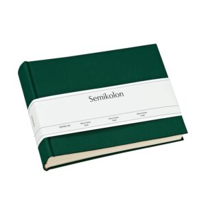 Semikolon 363974 Album Classic Small - 21,5 x 16 cm - 80 pages couleur crème, pour 10 x 15 photos - vert forêt