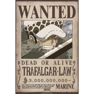 GB eye – Poster ONE PIECE Wanted (WANTED Trafalgar Law)