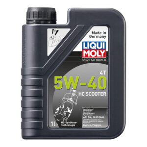 LIQUI MOLY Motorbike 4T 5W-40 HC Scooter, 1 L, Huile moteur de la technologie de synthèse de moto, SKU: 20829, neutre