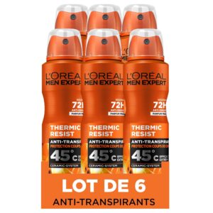 L’Oréal Paris Men Expert Thermic Resist Déodorant Spray - 150 ml - Lot de 6