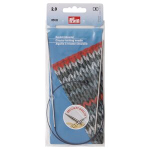 Prym Circular Knitting pins Brass 60 cm 2.00 mm Silver col