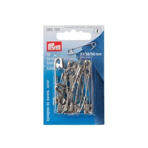 Prym 085121 Épingles de sûreté, 27/38/50mm, Assorties, Noir, 18 pièces
