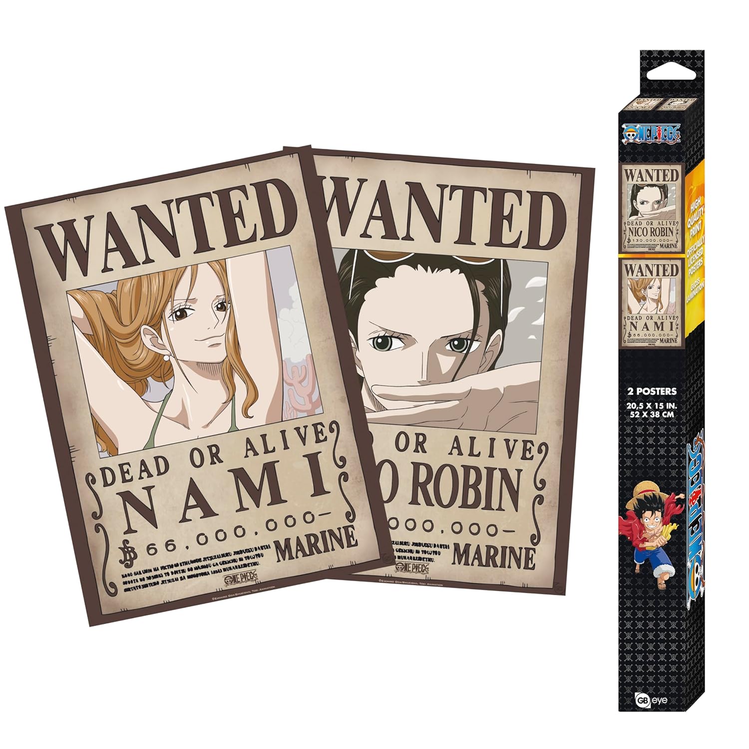 GB eye - ONE PIECE Set 2 Chibi Posters Nami & Robin (52 x 38 cm)