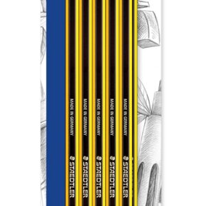 Staedtler 122-2BK10D Pack de 10 Crayons graphite HB embout Gomme